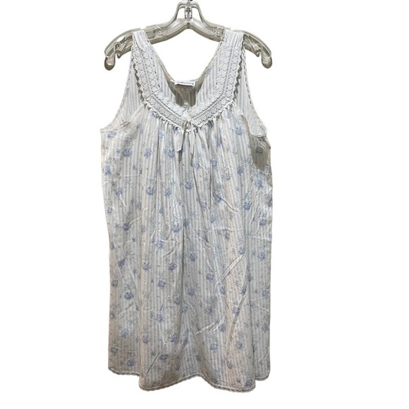Willow Creek Vintage Floral Sleeveless Nightgown Size Large - Picture 1 of 7